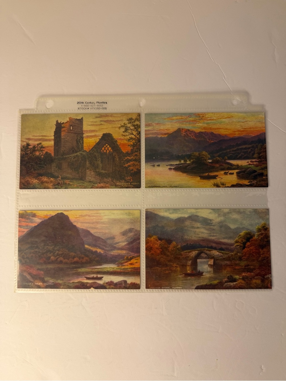 Lot of 4 Vintage Tuck’s Postcards from 1910